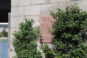 Memorial at the Kehl-Strasbourg memorial bridge