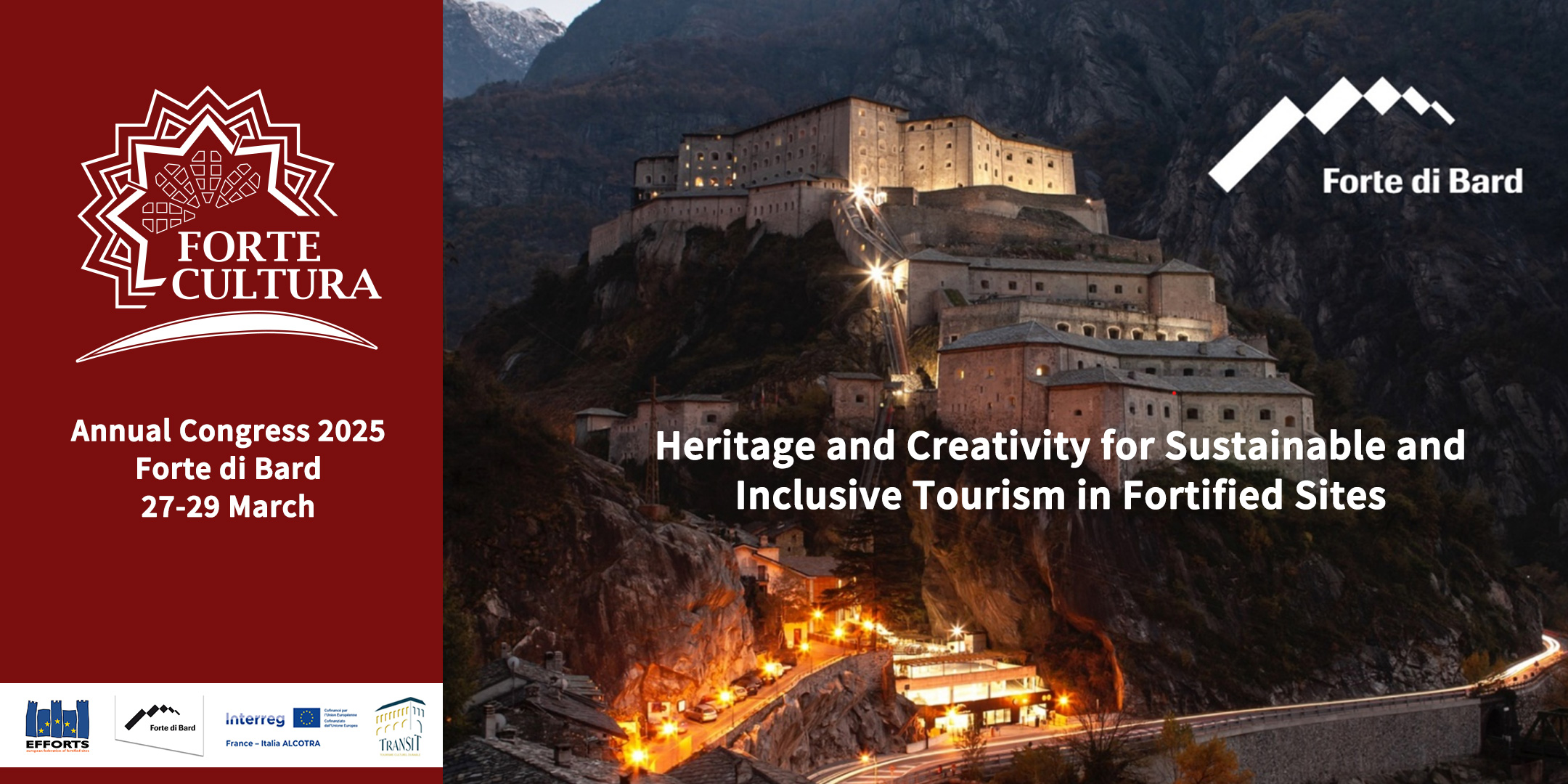 Announcement: FORTE CULTURA Congress 2025 - Shaping the future of fortified cultural heritage