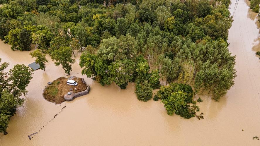 Casemate B-S4 in Bratislava flooded